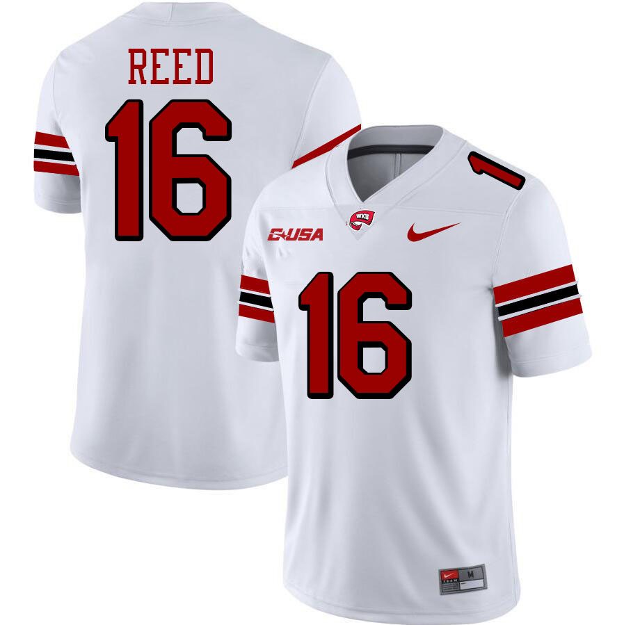 Austin Reed WKU Jersey,Western Kentucky Hilltoppers #16 Austin Reed Jersey Youth-White